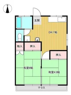 ゆたかビル【2階】の間取り