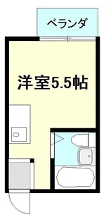 ヴィラ南万代【2階】の間取り