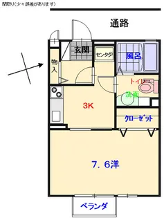 セジュールSSII【2階】の間取り