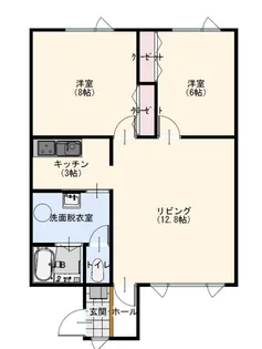 アベニューコートII【1階】の間取り