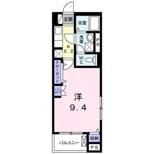 パレス アリオン 市川【4階】の間取り