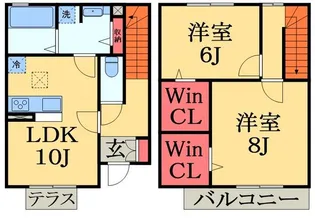 コンフォートブルックC棟【1階】の間取り