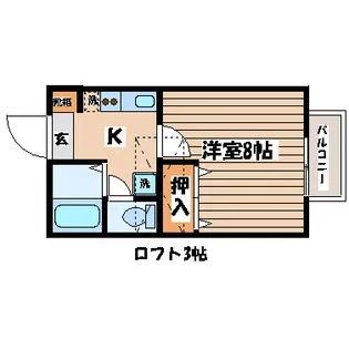 ノーブル香澄【2階】の間取り