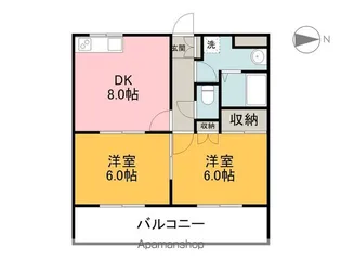 サンシャイン棚橋C【2階】の間取り
