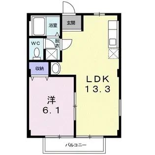 サニープレイス【2階】の間取り