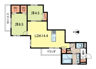 CREST I【3階】の間取り
