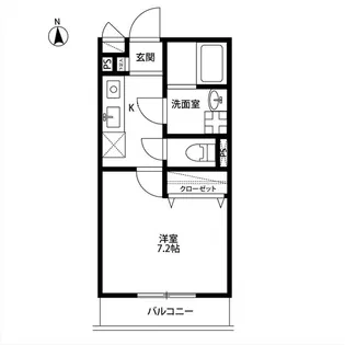 アムールポルト【2階】の間取り