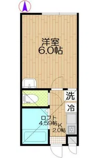 ロッシェル橋本【1階】の間取り