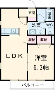 ウィスタリアヒル【2階】の間取り