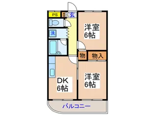 プリースト山本【2階】の間取り