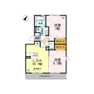 セントラルタウン A棟【3階】の間取り