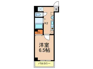 ドエル心斎橋【6階】の間取り