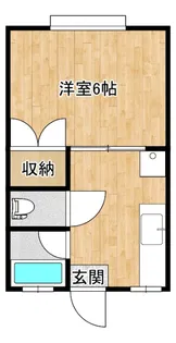 大黒ハイツ【2階】の間取り