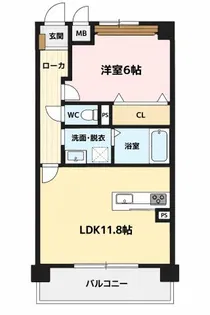 ホームクラルス【3階】の間取り