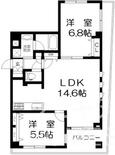 THEパームス代々木上原ヴェールテラス_【1階】の間取り