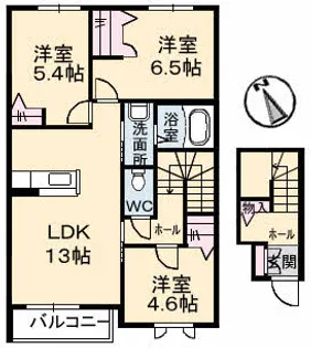 チェルシー【2階】の間取り