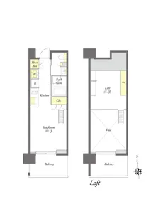 プライムメゾン早稲田通り【9階】の間取り