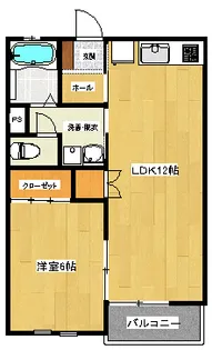 グランドハイツ昭和町【1階】の間取り