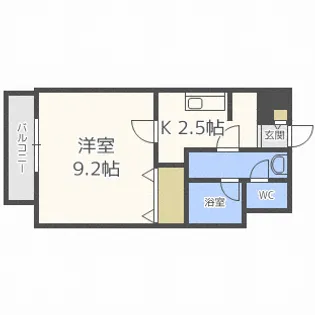 スカイヒルズN15【11階】の間取り