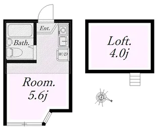 ユナイト上町ランドシュタイナー【2階】の間取り