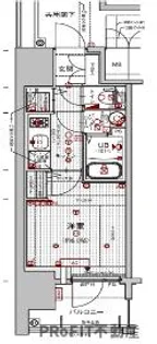 大阪府大阪市浪速区幸町1【マンション】の間取り