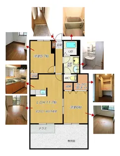 エスポワール・谷(たに)【2階】の間取り