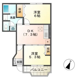 カーサ・エテルノ A棟【1階】の間取り