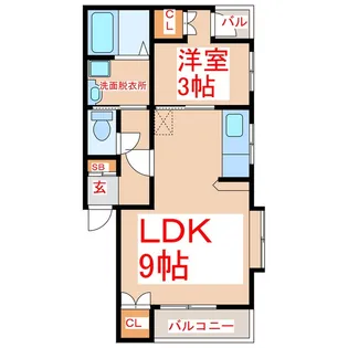 ベルメゾン森澤【2階】の間取り