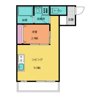 1LDKの間取り画像