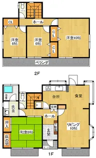 岐阜県多治見市脇之島町4【一戸建】の間取り