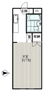 クレッセント椎名町【1階】の間取り