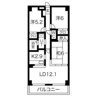 日本泉ビル【6階】の間取り