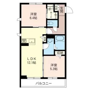 ヴィラ・エテルナ【3階】の間取り