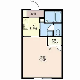 ヴィラージュWest【1階】の間取り
