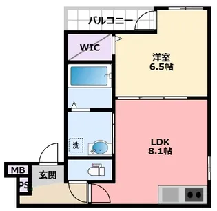 フジパレス西宮春風公園II番館【2階】の間取り