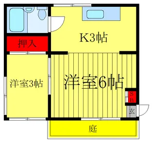 鈴木荘【1階】の間取り