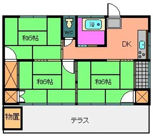 福島県郡山市大槻町字原田際【一戸建】の間取り