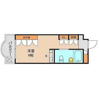 ハートハウス原木中山【4階】の間取り
