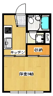 クイーンローズ 202号室【2階】の間取り