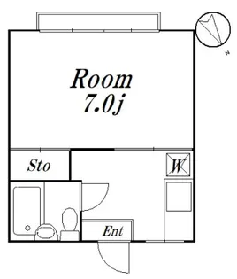 ハイツみのり【2階】の間取り