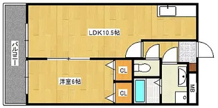 シーベル【6階】の間取り