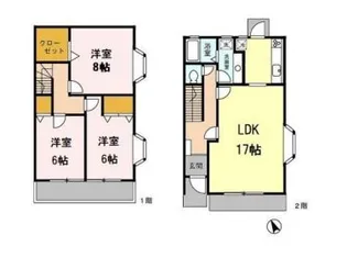 東京都狛江市駒井町2【一戸建】の間取り