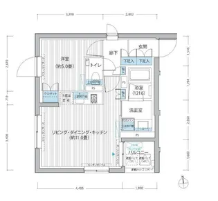 東京都港区西麻布4【マンション】の間取り