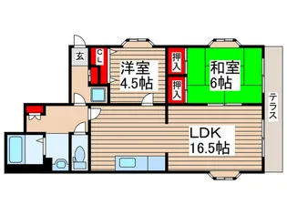 リ・ブート南流山【1階】の間取り