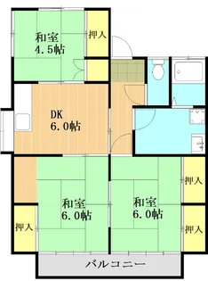 古閑ハイツ(上之郷)【2階】の間取り