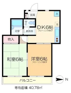 ロワール西一之江【3階】の間取り