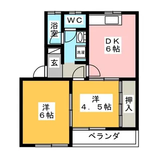 ガーデンヴィラTY【2階】の間取り