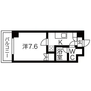 エヴァ名谷【1階】の間取り