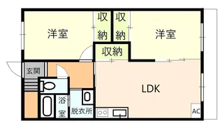 サーフェス上京面【2階】の間取り