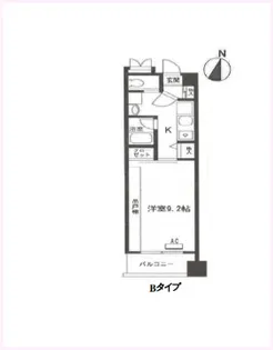 1Kの間取り画像